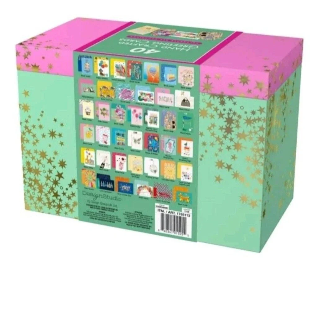 PRO4ALL Hand Crafted All Occasion Greeting Card Collection, 40-count NEW MODEL